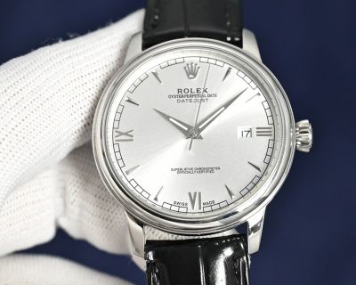 Rolex Datejust 8215 Movement 40mm 316L Steel White/Rose Gold Case 100m Waterproof White Face Watch